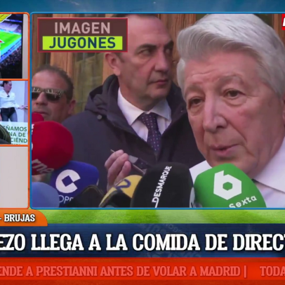 Presidente do Atlético Madrid critica castigo preventivo a Prestianni