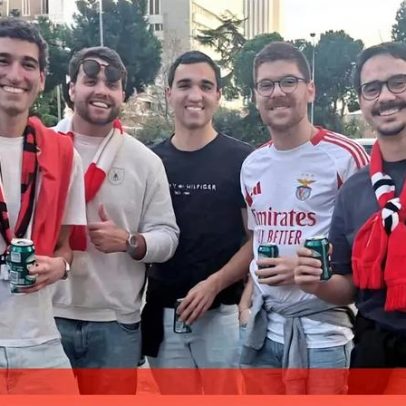 Grupo de benfiquistas viajou para Madrid sem bilhete para tentar a sorte