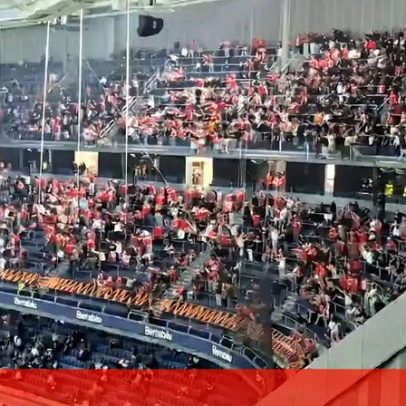 Adeptos do Benfica entoam cântico contra Vinícius à entrada do Real