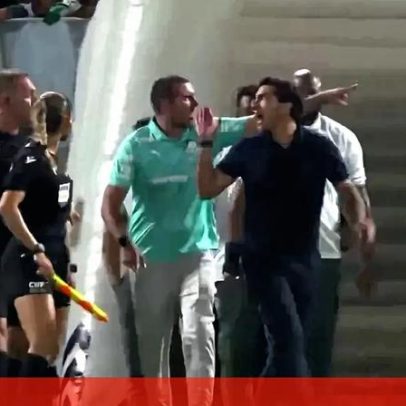 Abel Ferreira expulso após incidentes com o 4.º árbitro no Palmeiras-Fluminense