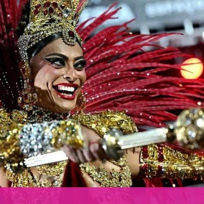 Juliana Paes é coroada rainha do Carnaval do Rio pela bateria Viradouo
