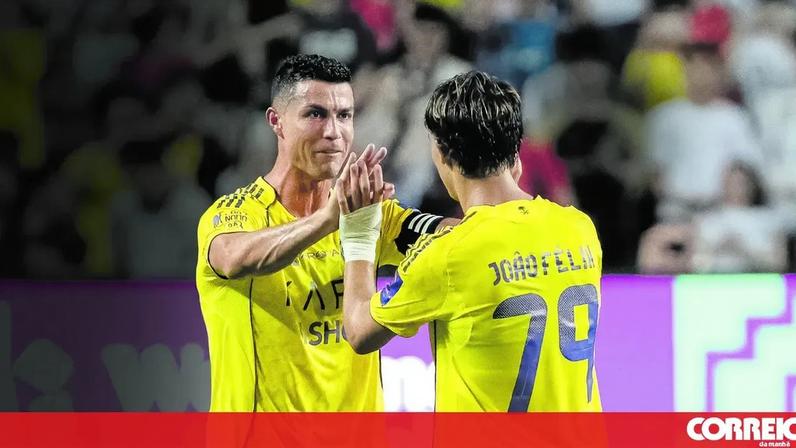 João Félix a celebrar o golo