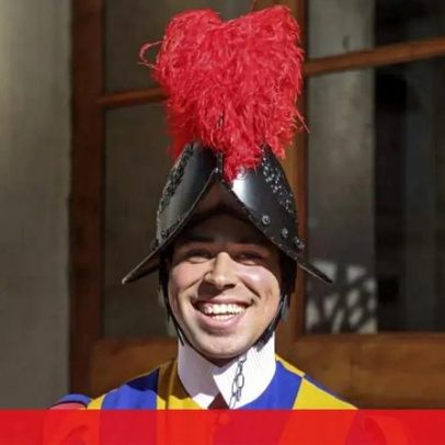 Tem 30 anos e é o único que fala português na Guarda Suíça do Vaticano