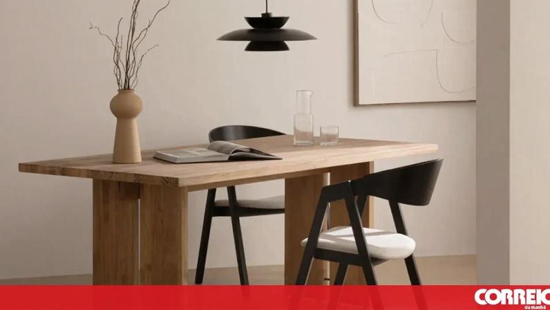 Mobiliário elegante para refeições e partilha em casa