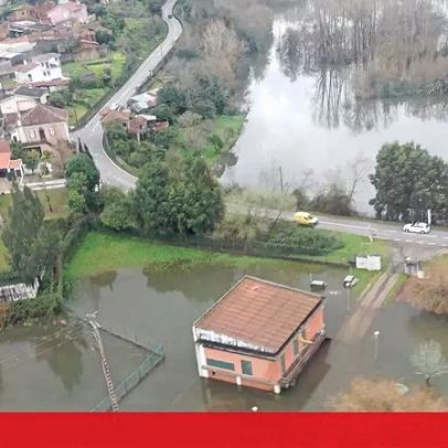 Força Aérea recolhe informações em zonas alagadas sob risco