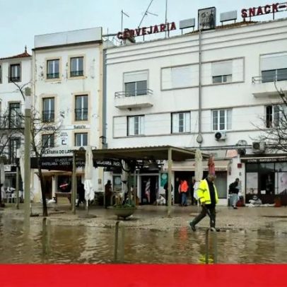 Cheia no Sado em Alcácer do Sal mobiliza 100 operacionais e cortes de energia preventivos