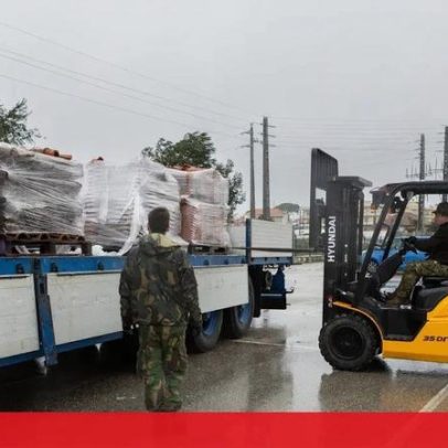 Força Aérea recolhe 130 t de bens doados a zonas afetadas pelo mau tempo