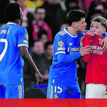 Queixa de racismo interrompe jogo entre Benfica e Real Madrid por dez minutos