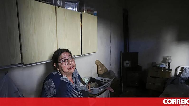 Madalena é uma das muitas pessoas afetadas pelo mau tempo em Leiria