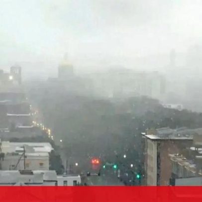 Nevão histórico atinge Savannah durante tempestade de inverno nos EUA