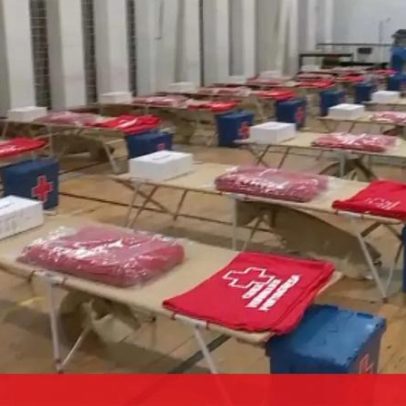 Hospital de campanha montado em Pombal por mau tempo