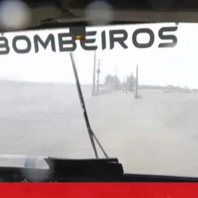 Bombeiros de Pernes entregam bens essenciais em aldeia isolada, Santarém