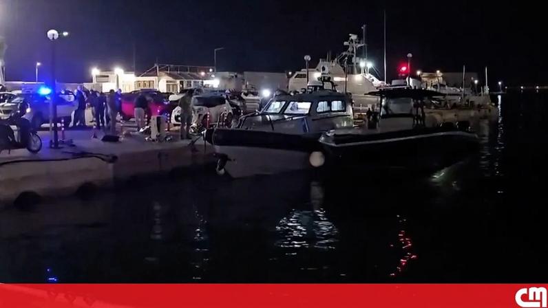 Imagem relacionada ao incidente de colisão entre barco da guarda costeira grega e embarcação que transportava migrantes.