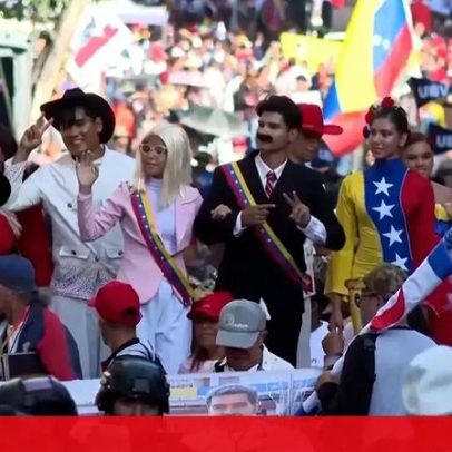 Apoiantes de Maduro protestam na Venezuela pela libertação do ex-presidente