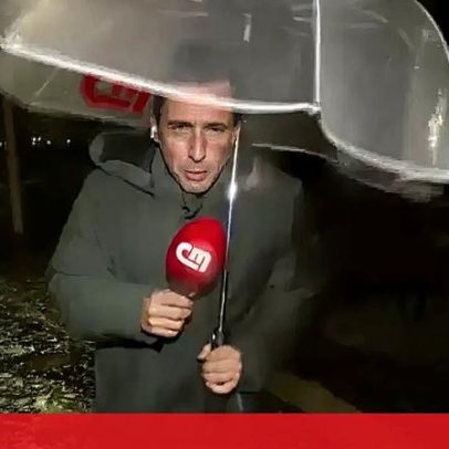 Vento intenso atinge Lisboa junto ao rio Tejo