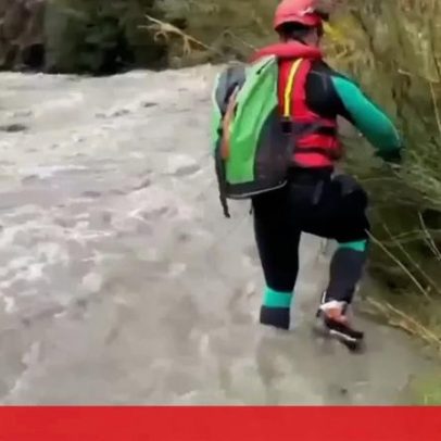 Equipes de resgate procuram mulher desaparecida após ser arrastada por rio em Espanha