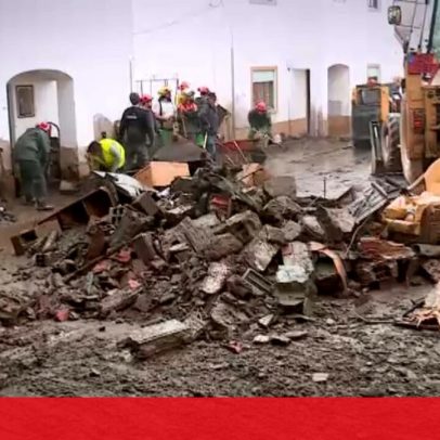 Bombeiros e Exército combatem os efeitos do mau tempo em Portalegre