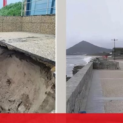 Câmara de Caminha alerta para risco de derrocada do Paredão de Moledo