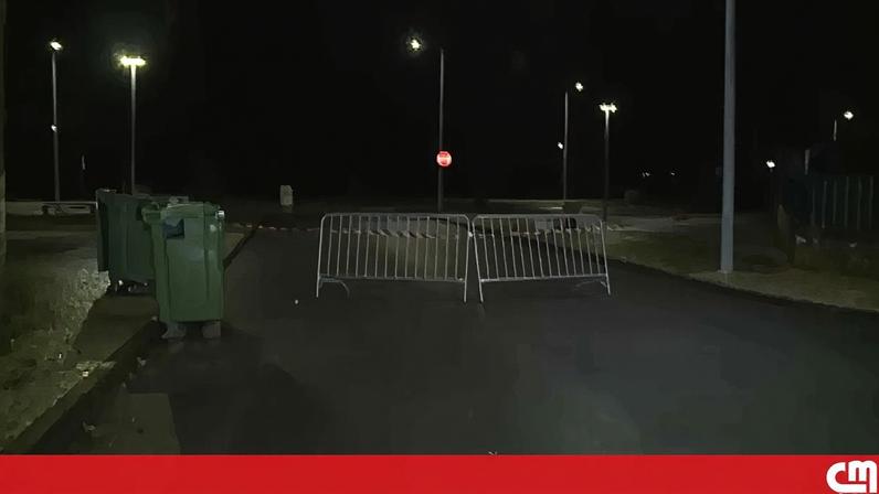 Freguesia de Valada, no concelho do Cartaxo, completamente isolada devido às condições meteorológicas adversas.