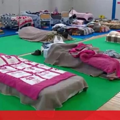 Pelo menos 24 desalojados em Leiria pernoitam em pavilhão desportivo