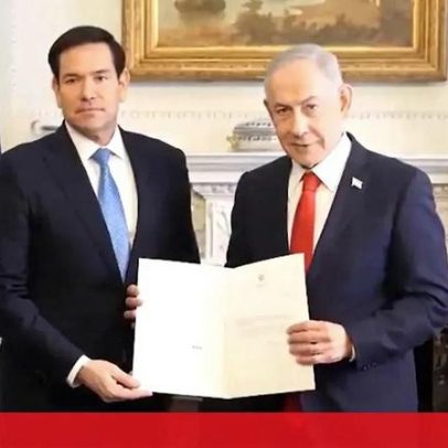Netanyahu encontra Marco Rubio antes do encontro com Trump na Casa Branca