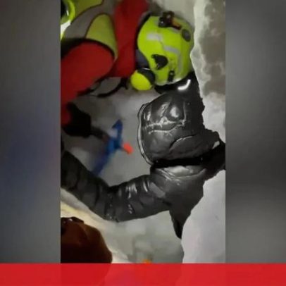 Homem é resgatado após ser atingido por avalanche no norte de Itália
