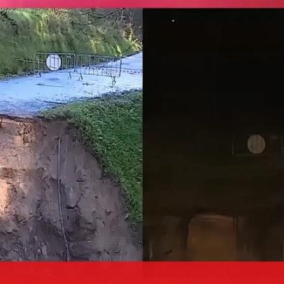 Estrada colapsa em Infantas, Guimarães; trânsito desviado por vias alternativas