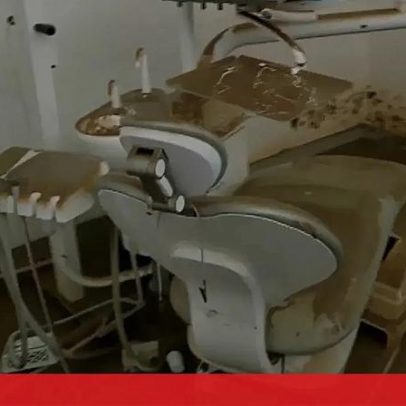Dono de clínica em Alcácer do Sal mostra estragos da cheia