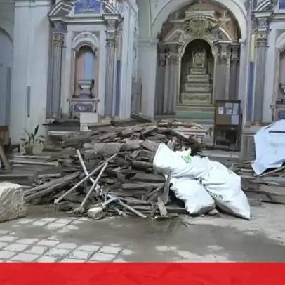 Mau tempo interrompe cobertura do Santuário em Coimbra