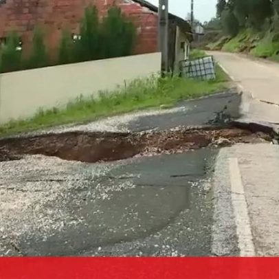 Deslizamento em Rio Maior deixa 28 desalojados e casas em risco