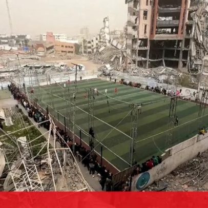 Futebol traz alegria na Faixa de Gaza devastada pela guerra