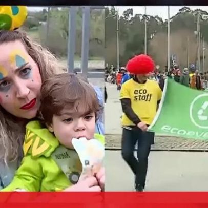 Chuva dá tréguas e foliões vão ao Carnaval de Ovar