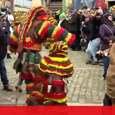 Milhares de foliões em Trás-os-Montes para ver os Caretos de Podence