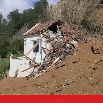 Casal evacuou casa pouco antes da zona ficar totalmente inundada em Mafra