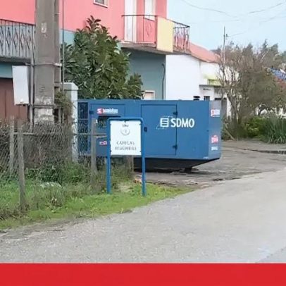 Gerador que alimentava poste da E-Redes provoca incêndio em Barosa, Leiria