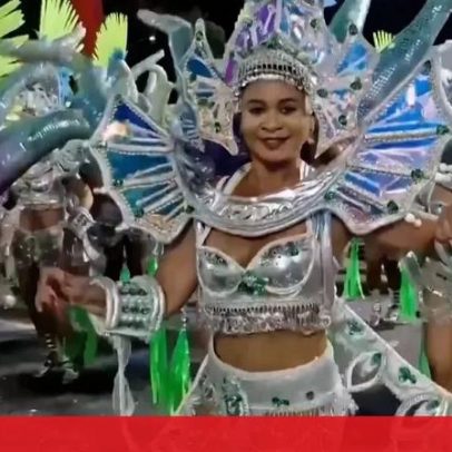 Cores e brilhos marcam desfiles do Carnaval do Rio de Janeiro