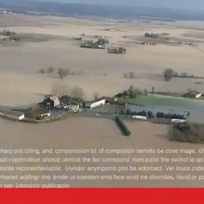 Imagens aéreas mostram a extensão das inundações no sudoeste de França