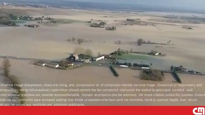 Imagens aéreas mostram extensão das inundações no sudoeste de França