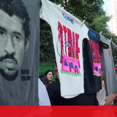 Bad Bunny faz estreia em palco no Brasil