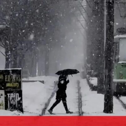 Tempestade de neve atinge o sul da Roménia