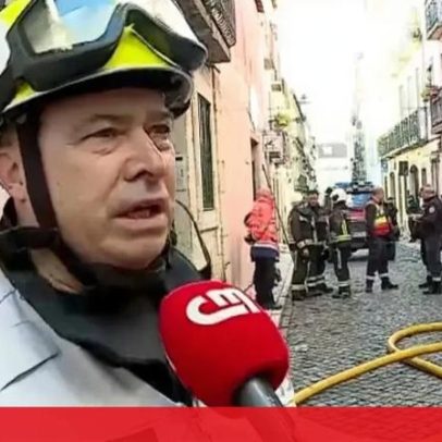Incêndio em prédio do Bairro Alto obrigou a evacuação de 15 moradores