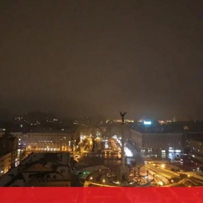 Sirenes voltam a soar em Kiev na véspera do quarto aniversário da guerra