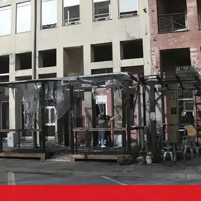 Incêndio consome esplanada de bar em Chaves