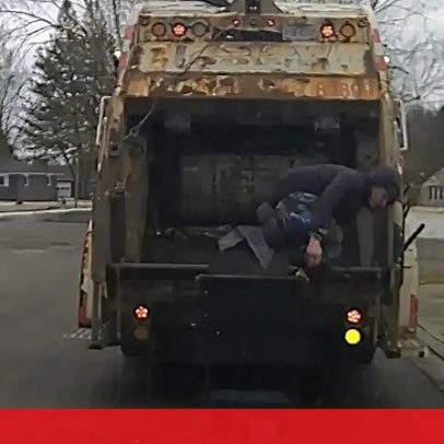 Suspeito fugitivo da polícia é apanhado escondido num caixote do lixo nos EUA