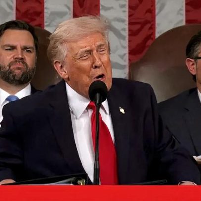 Trump vangloria-se no Estado da União e afirma que estão a ganhar muito
