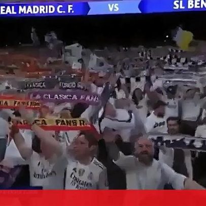 Adepto expulso do Bernabéu por saudação nazista durante Real Madrid-Benfica