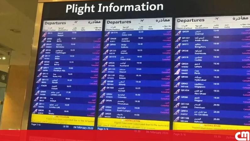 Ataques ao Irão causam perturbações no aeroporto de Doha