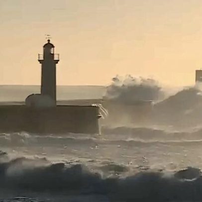 Seis distritos do litoral sob aviso amarelo por agitação marítima