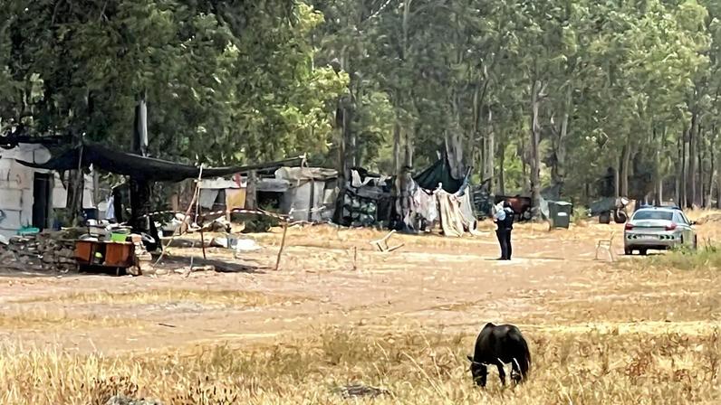 Acampamento onde Sanches Cardas, e o filho, Orlando, mataram a tiro a vítima