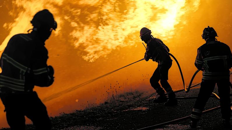 Os bombeiros têm sido incansáveis no combate às chamas